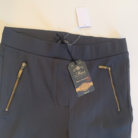 NEW Mavi Jeans Dark Gray Straight Skinny Pants Women’s Size 27 Small 30” Inseam - Picture 2 of 8